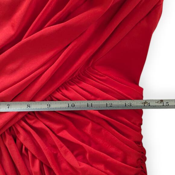 70s Lilli Diamond Drape Halter Gown ~ Disco Xanadu rhinestone details - Picture 8 of 9